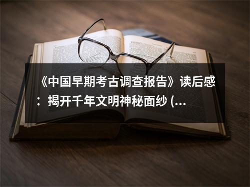 《中國(guó)早期考古調(diào)查報(bào)告》讀后感：揭開(kāi)千年文明神秘面紗 (900字)
