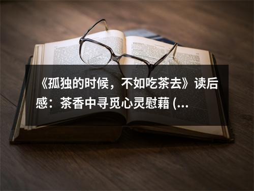 《孤獨的時候，不如吃茶去》讀后感：茶香中尋覓心靈慰藉 (900字)