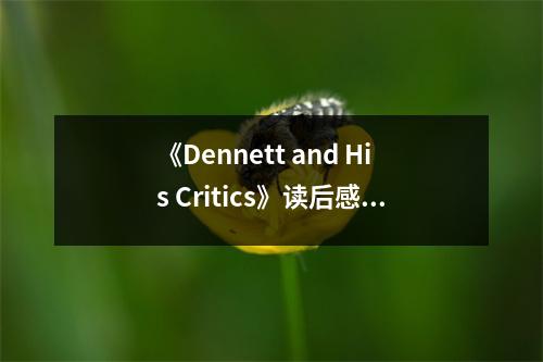 《Dennett and His Critics》讀后感：思想的火花碰撞 (1050字)