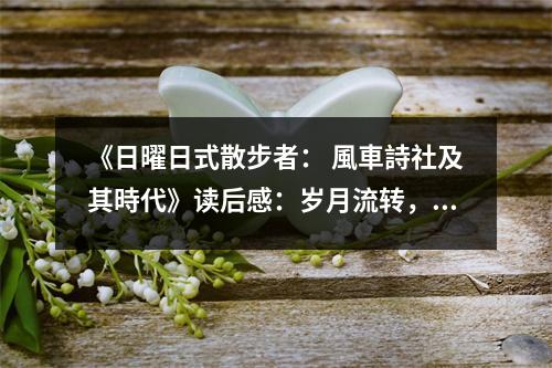 《日曜日式散步者： 風(fēng)車詩(shī)社及其時(shí)代》讀后感：歲月流轉(zhuǎn)，詩(shī)意盎然 (950字)