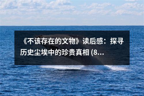 《不該存在的文物》讀后感：探尋歷史塵埃中的珍貴真相 (800字)
