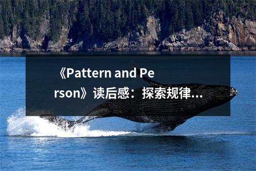 《Pattern and Person》讀后感：探索規(guī)律與個體共鳴 (800字)