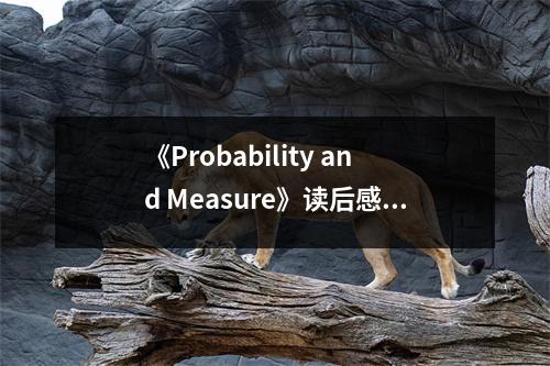 《Probability and Measure》讀后感：概率世界，探索無垠 (700字)