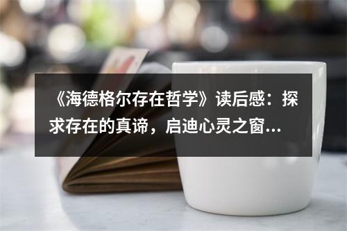 《海德格爾存在哲學(xué)》讀后感：探求存在的真諦，啟迪心靈之窗 (800字)