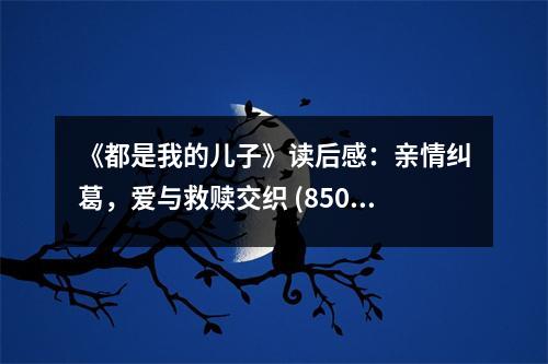 《都是我的兒子》讀后感：親情糾葛，愛(ài)與救贖交織 (850字)