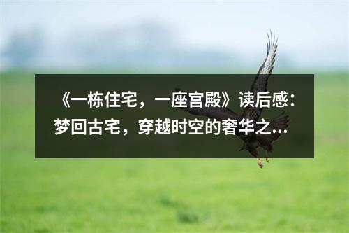 《一棟住宅，一座宮殿》讀后感：夢回古宅，穿越時空的奢華之旅 (850字)