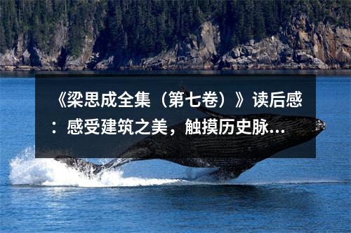 《梁思成全集（第七卷）》讀后感：感受建筑之美，觸摸歷史脈搏 (750字)