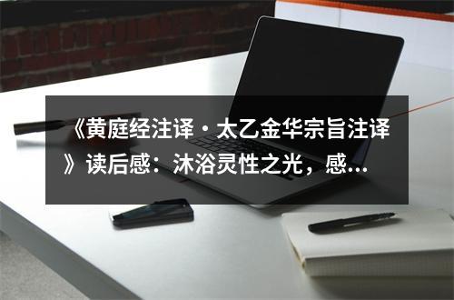 《黃庭經(jīng)注譯?太乙金華宗旨注譯》讀后感：沐浴靈性之光，感悟人生真諦 (950字)