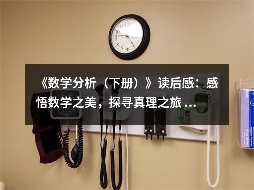 《數(shù)學(xué)分析（下冊(cè)）》讀后感：感悟數(shù)學(xué)之美，探尋真理之旅 (800字)
