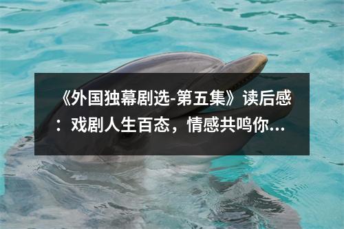 《外國(guó)獨(dú)幕劇選-第五集》讀后感：戲劇人生百態(tài)，情感共鳴你我 (1000字)