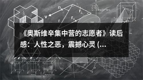 《奧斯維辛集中營的志愿者》讀后感：人性之惡，震撼心靈 (850字)