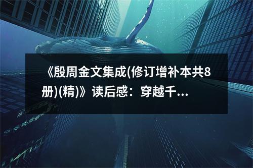 《殷周金文集成(修訂增補(bǔ)本共8冊(cè))(精)》讀后感：穿越千年古韻，感悟文字之美 (800字)