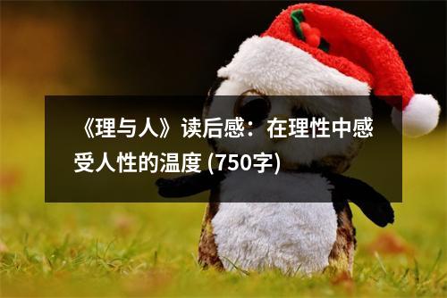 《理與人》讀后感：在理性中感受人性的溫度 (750字)