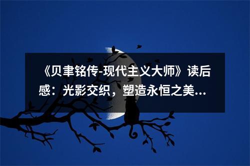 《貝聿銘傳-現(xiàn)代主義大師》讀后感：光影交織，塑造永恒之美 (1250字)