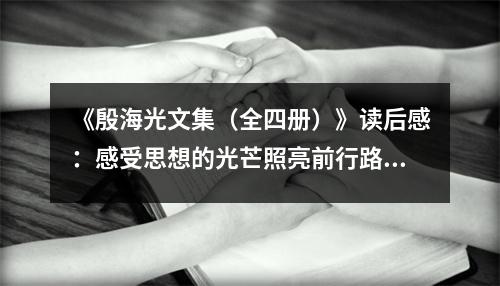 《殷海光文集（全四冊）》讀后感：感受思想的光芒照亮前行路 (800字)
