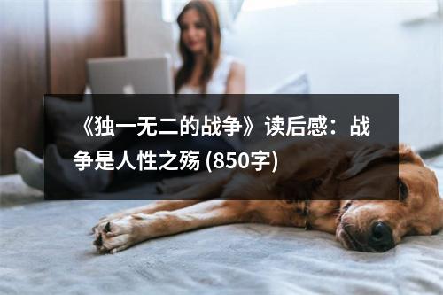 《獨一無二的戰(zhàn)爭》讀后感：戰(zhàn)爭是人性之殤 (850字)