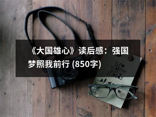 《大國雄心》讀后感：強國夢照我前行 (850字)