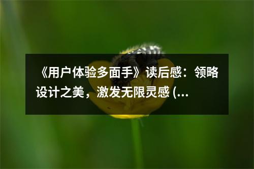 《用戶體驗多面手》讀后感：領(lǐng)略設(shè)計之美，激發(fā)無限靈感 (1050字)
