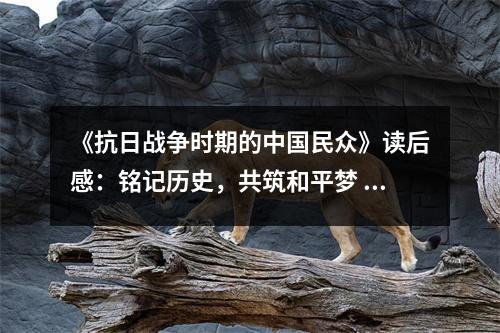 《抗日戰(zhàn)爭時(shí)期的中國民眾》讀后感：銘記歷史，共筑和平夢(mèng) (800字)