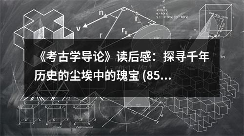 《考古學(xué)導(dǎo)論》讀后感：探尋千年歷史的塵埃中的瑰寶 (850字)