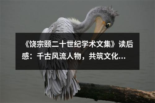 《饒宗頤二十世紀學術文集》讀后感：千古風流人物，共筑文化輝煌 (1000字)