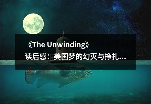 《The Unwinding》讀后感：美國夢的幻滅與掙扎 (1100字)