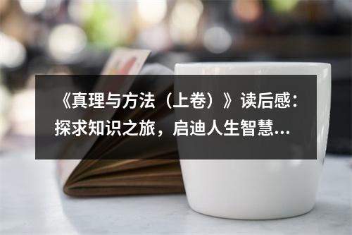 《真理與方法（上卷）》讀后感：探求知識(shí)之旅，啟迪人生智慧 (800字)