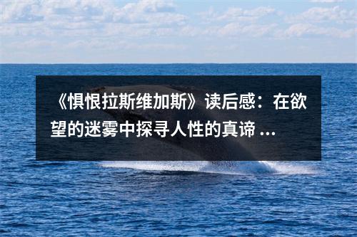 《懼恨拉斯維加斯》讀后感：在欲望的迷霧中探尋人性的真諦 (900字)