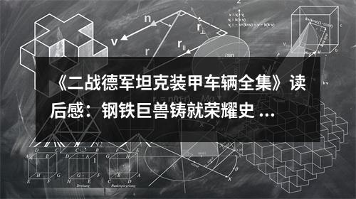 《二戰(zhàn)德軍坦克裝甲車(chē)輛全集》讀后感：鋼鐵巨獸鑄就榮耀史 (800字)