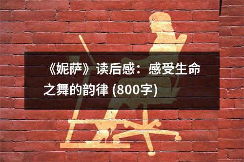 《妮薩》讀后感：感受生命之舞的韻律 (800字)