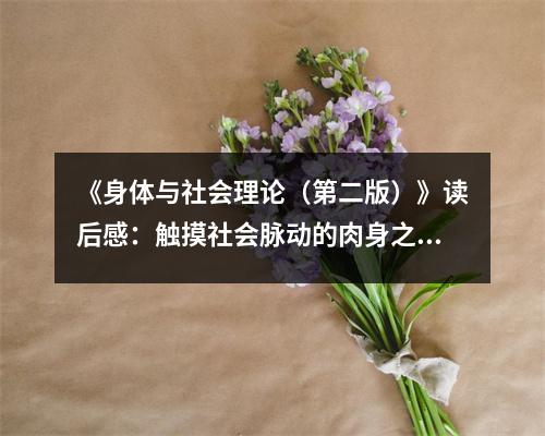 《身體與社會理論（第二版）》讀后感：觸摸社會脈動的肉身之旅 (1150字)