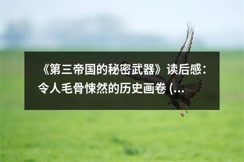 《第三帝國(guó)的秘密武器》讀后感：令人毛骨悚然的歷史畫卷 (800字)