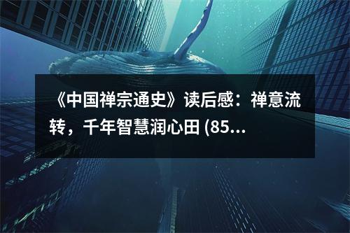 《中國禪宗通史》讀后感：禪意流轉(zhuǎn)，千年智慧潤心田 (850字)