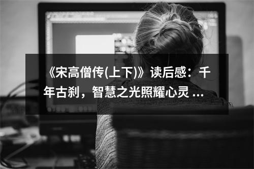 《宋高僧傳(上下)》讀后感：千年古剎，智慧之光照耀心靈 (700字)