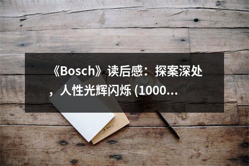 《Bosch》讀后感：探案深處，人性光輝閃爍 (1000字)