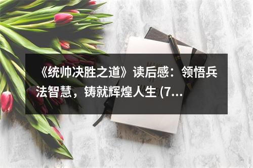 《統(tǒng)帥決勝之道》讀后感：領(lǐng)悟兵法智慧，鑄就輝煌人生 (750字)