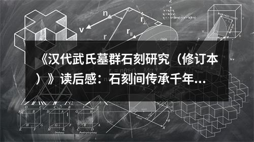 《漢代武氏墓群石刻研究（修訂本）》讀后感：石刻間傳承千年匠心 (750字)