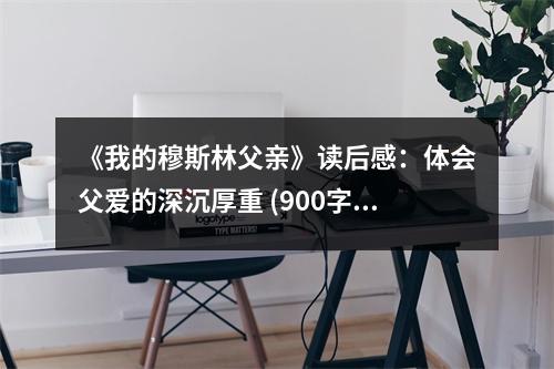 《我的穆斯林父親》讀后感：體會父愛的深沉厚重 (900字)