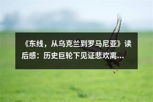 《東線，從烏克蘭到羅馬尼亞》讀后感：歷史巨輪下見證悲歡離合 (800字)