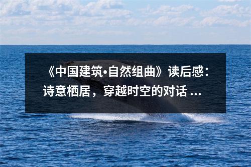 《中國建筑?自然組曲》讀后感：詩意棲居，穿越時空的對話 (950字)