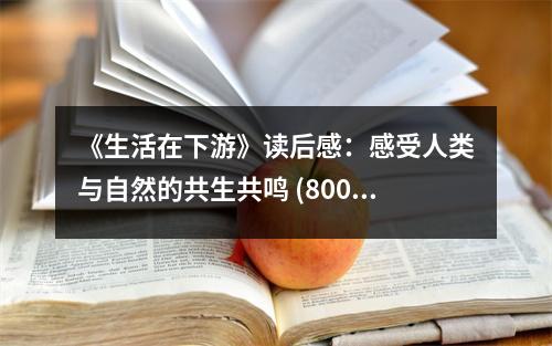 《生活在下游》讀后感：感受人類與自然的共生共鳴 (800字)
