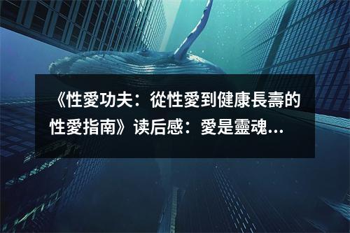 《性愛功夫：從性愛到健康長壽的性愛指南》讀后感：愛是靈魂的連結(jié)與重生 (750字)