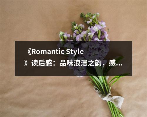 《Romantic Style》讀后感：品味浪漫之韻，感受詩意人生 (900字)