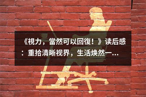 《視力，當(dāng)然可以回復(fù)！》讀后感：重拾清晰視界，生活煥然一新 (650字)