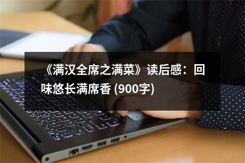 《滿漢全席之滿菜》讀后感：回味悠長滿席香 (900字)
