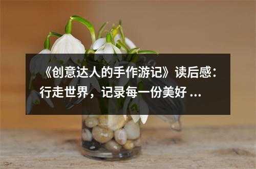 《創(chuàng)意達(dá)人的手作游記》讀后感：行走世界，記錄每一份美好 (800字)