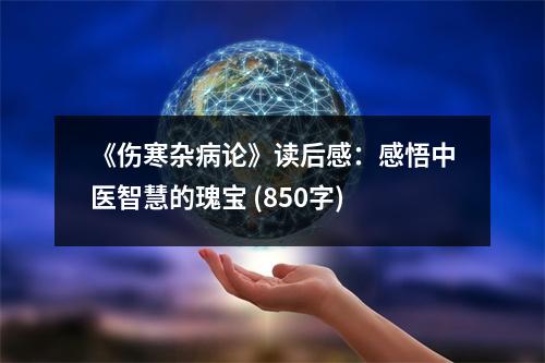 《傷寒雜病論》讀后感：感悟中醫(yī)智慧的瑰寶 (850字)