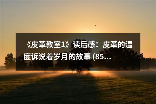 《皮革教室1》讀后感：皮革的溫度訴說著歲月的故事 (850字)