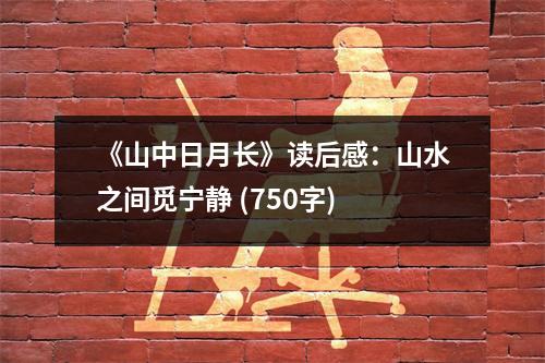 《山中日月長》讀后感：山水之間覓寧靜 (750字)