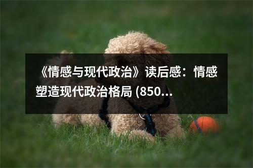 《情感與現(xiàn)代政治》讀后感：情感塑造現(xiàn)代政治格局 (850字)